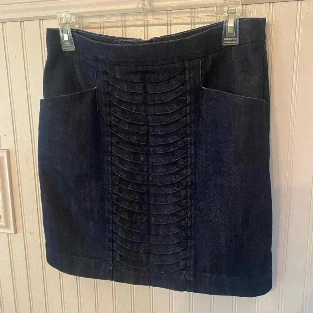 Anthro Leifsdottir jean mini skirt